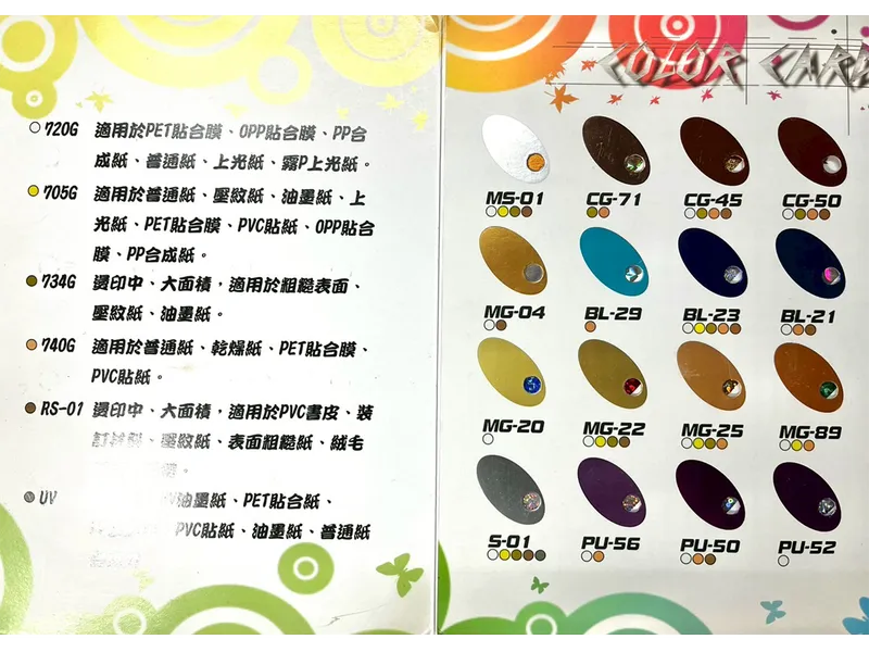 燙金樣式目錄